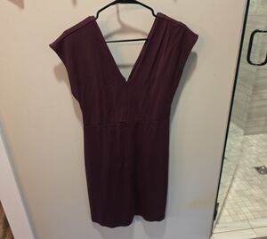 Express Deep Purple Backless Dress